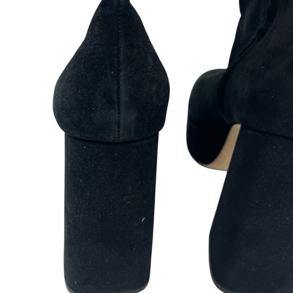 Larroude Dolly Platform Boot in Black Suede Size 10 - Picture 5 of 8